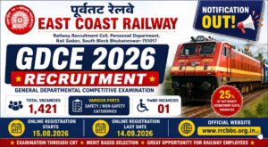 East Coast Railway GDCE Recruitment 2026