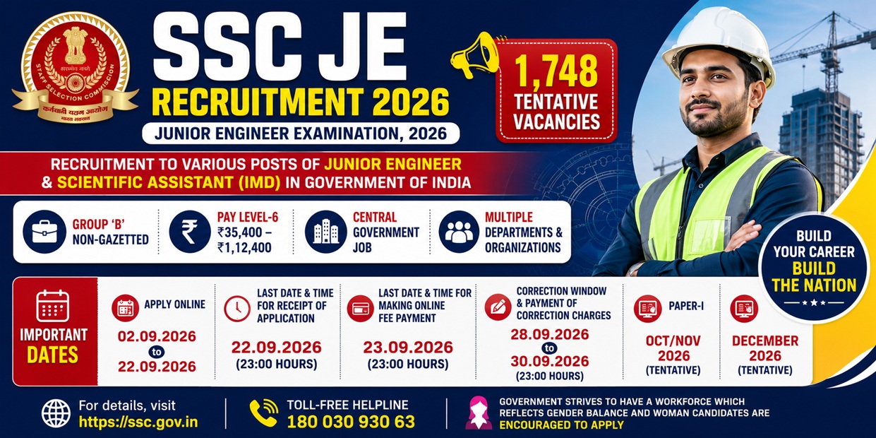 SSC JE Recruitment 2026